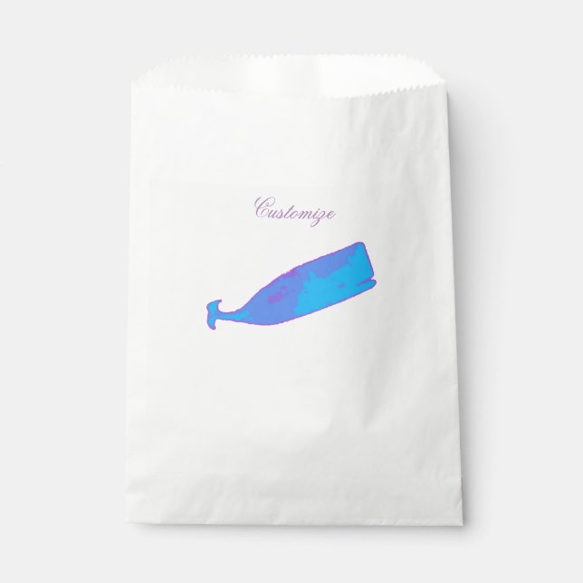 Bolsa De Papel ballena azul Thunder_Cove cualquier color (Anverso)