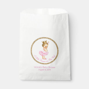Bolsa De Papel Ballerina Princesa Perlas Tutú Baby Shower