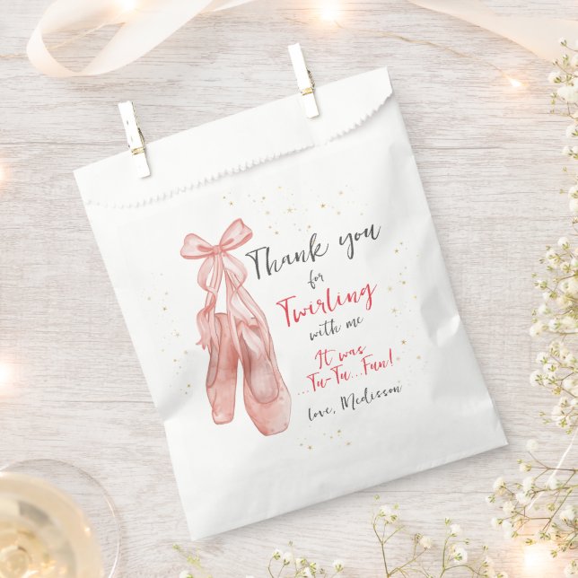 Bolsa De Papel Ballerina Ropa de Ballet Rosa (Cortado)