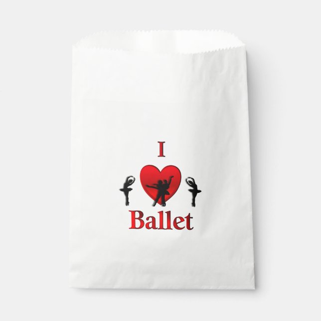 Bolsa De Papel Ballet del corazón (Anverso)