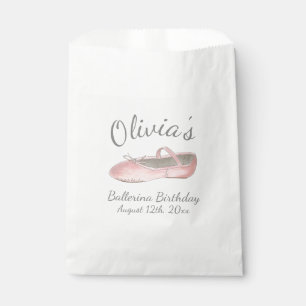Bolsa De Papel Ballet rosa Shoe Ballerina Fiesta de cumpleaños