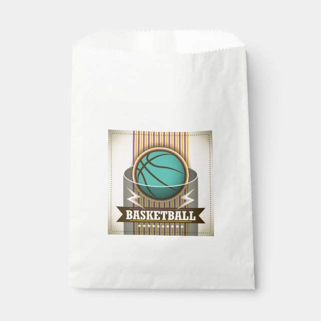 Bolsa De Papel Baloncesto Deporte Juego de pelotas Guay (Anverso)