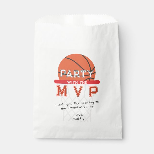 Bolsa De Papel Baloncesto Deportes Jumpman Tema Cualquier cumplea (Anverso)