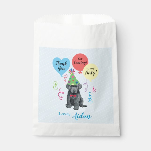 Bolsa De Papel Balones de cumpleaños Bouvier des Flandres (Anverso)
