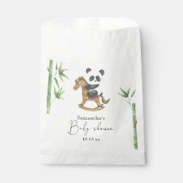 Bolsa De Papel Bambú y ducha de bebé Panda Bear