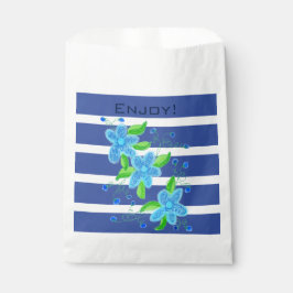 Bolsa De Papel Banda azul de la marina