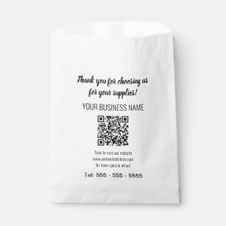 Bolsa De Papel Bandas favoritas de código QR moderno simple