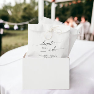 Bolsa De Papel Bandas favoritas de la boda elegante de color gris