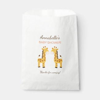 Bolsa De Papel Bandas favoritas de la fiesta de las jirafas gemel