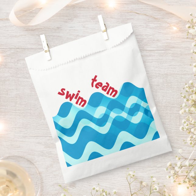 Bolsa De Papel Bandas favoritas del equipo de Swim (Cortado)