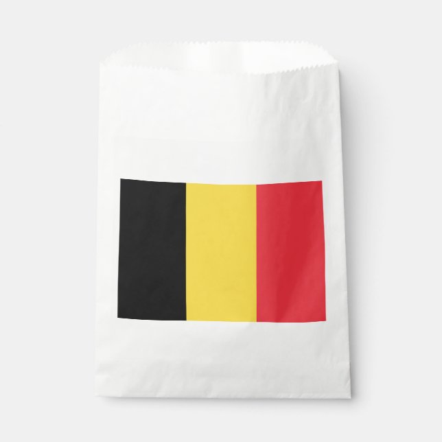 Bolsa De Papel Bandera belga patriótica (Anverso)