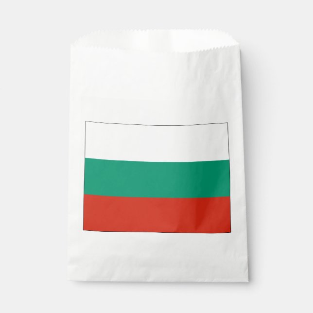 Bolsa De Papel Bandera búlgara patriótica (Anverso)