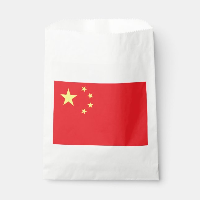 Bolsa De Papel Bandera China (Anverso)