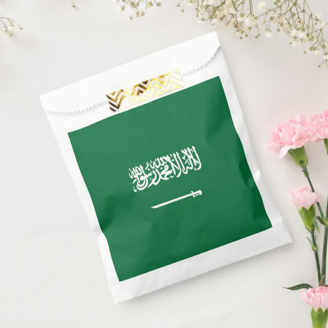 Bolsa De Papel Bandera de Arabia Saudita (Sellado)