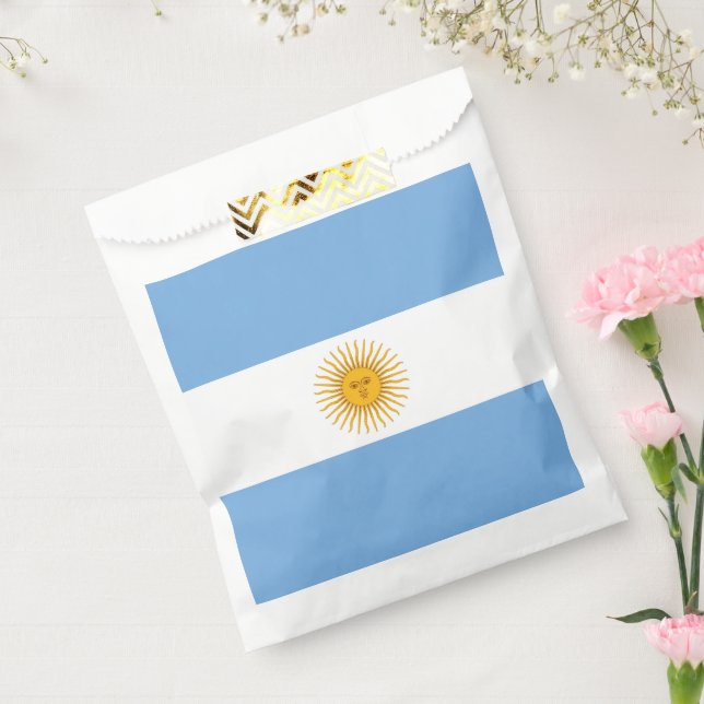 Bolsa De Papel Bandera de Argentina (Sellado)
