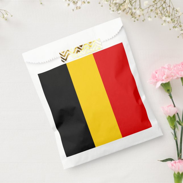 Bolsa De Papel Bandera de Bélgica (Sellado)