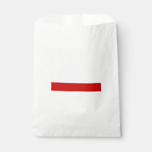 Bolsa De Papel Bandera de Bielorrusia (rojo y blanco)