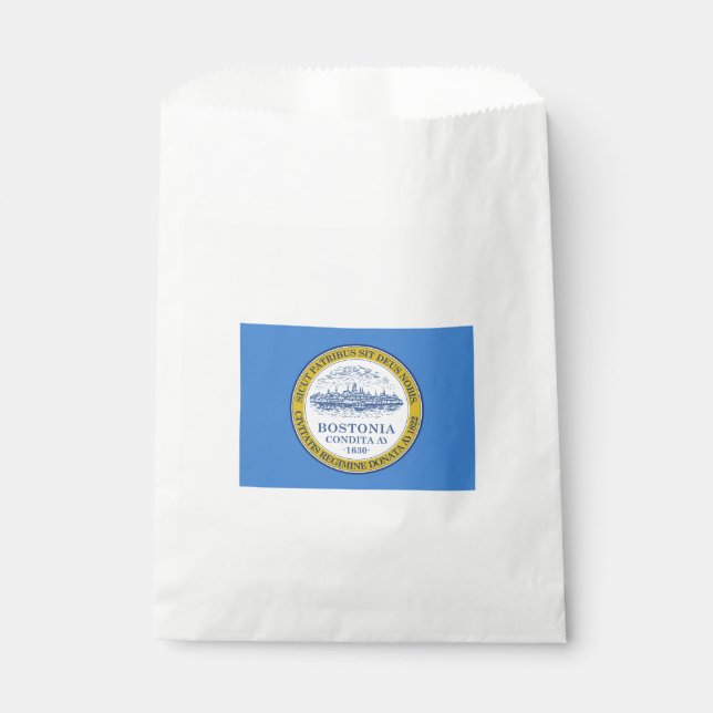 Bolsa De Papel Bandera de Boston (Massachusetts) (Anverso)
