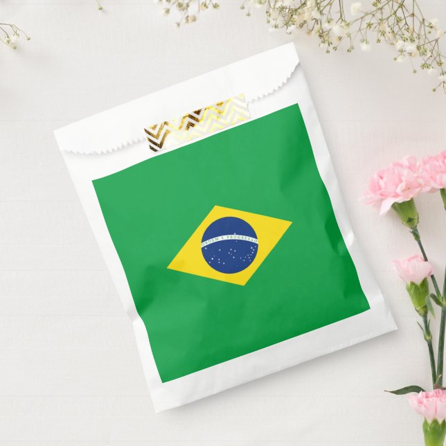 Bolsa De Papel Bandera de Brasil (Sellado)