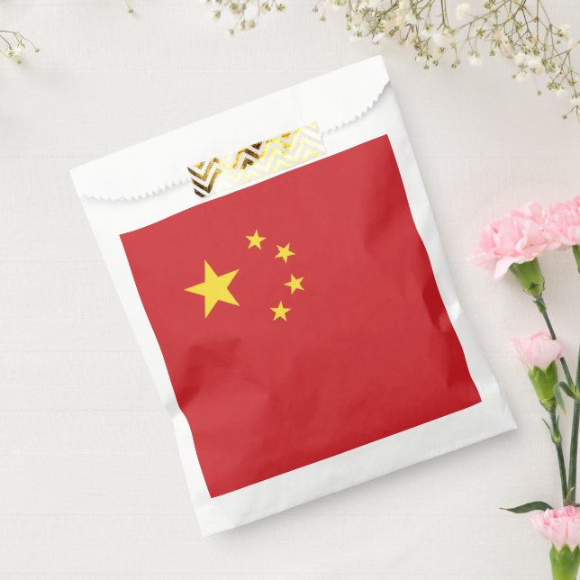 Bolsa De Papel Bandera de China (Sellado)