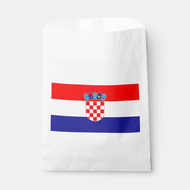 Bolsa De Papel Bandera de Croacia (Anverso)