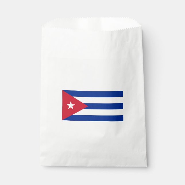 Bolsa De Papel Bandera de Cuba (Anverso)