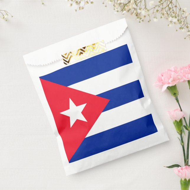 Bolsa De Papel Bandera de Cuba (Sellado)