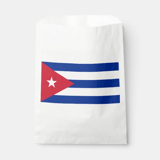 Bolsa De Papel Bandera de Cuba (Anverso)