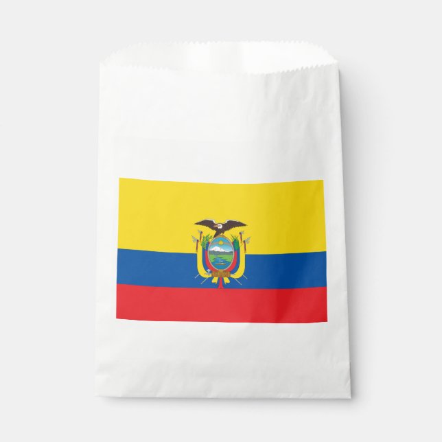 Bolsa De Papel Bandera de Ecuador (Anverso)