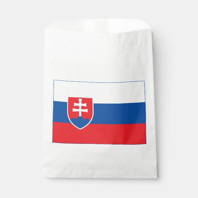 Bolsa De Papel Bandera de Eslovaquia (Anverso)
