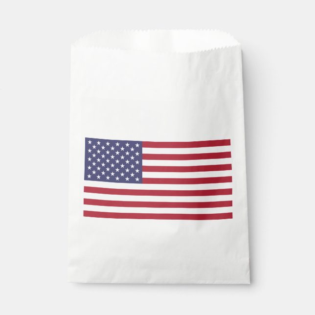 Bolsa De Papel Bandera de Estados Unidos (Anverso)