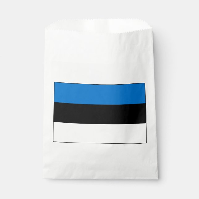 Bolsa De Papel Bandera de Estonia (Anverso)