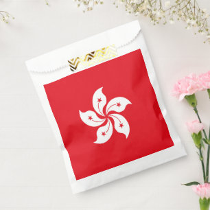 Bolsa De Papel Bandera de Hong Kong