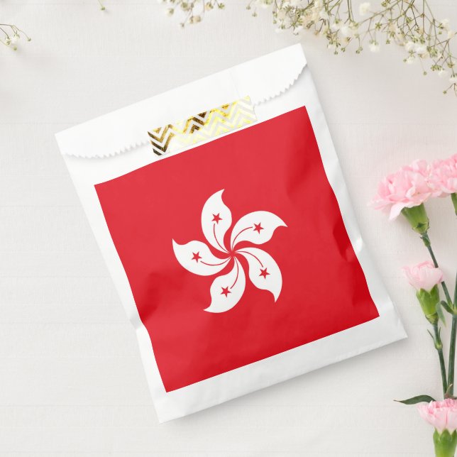 Bolsa De Papel Bandera de Hong Kong (Sellado)