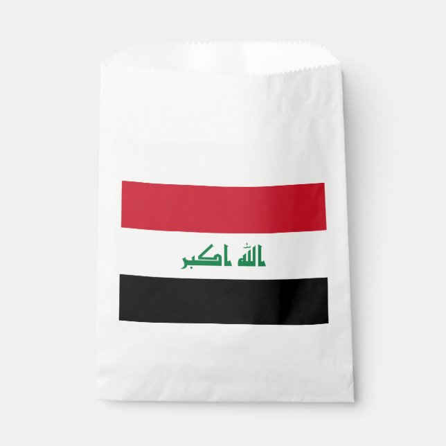 Bolsa De Papel Bandera de Irak (Anverso)
