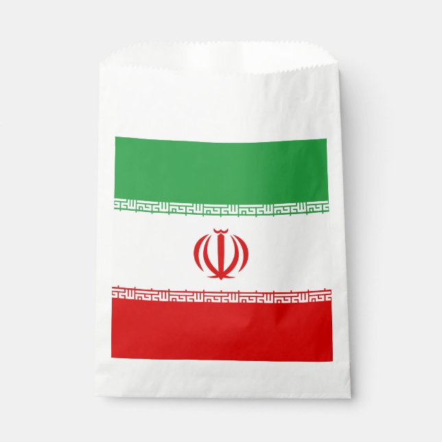 Bolsa De Papel Bandera de Irán (Anverso)