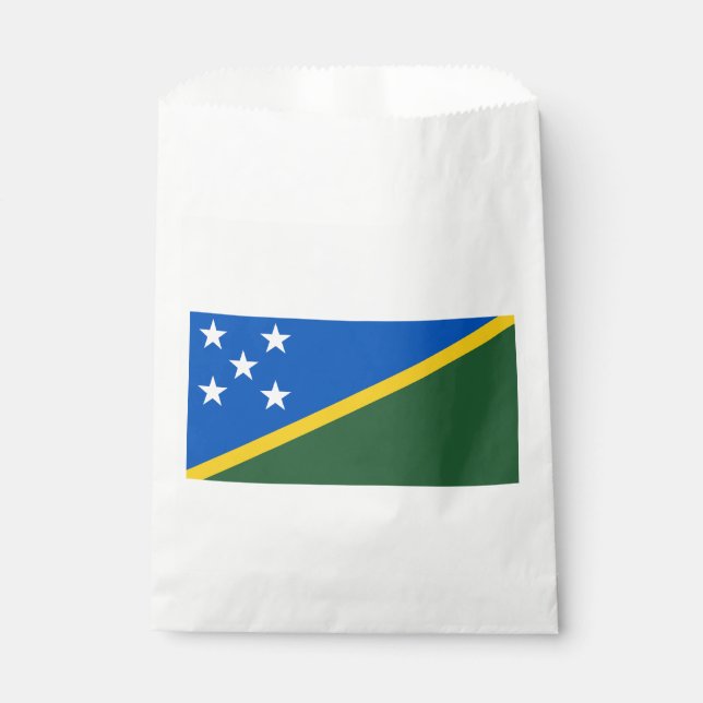 Bolsa De Papel Bandera de Islas Salomón (Anverso)