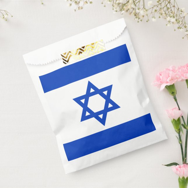 Bolsa De Papel Bandera de Israel (Sellado)