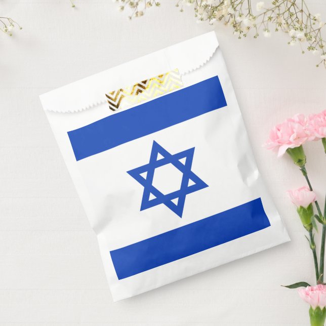 Bolsa De Papel Bandera de Israel (Sellado)