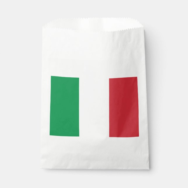 Bolsa De Papel Bandera de Italia (Anverso)