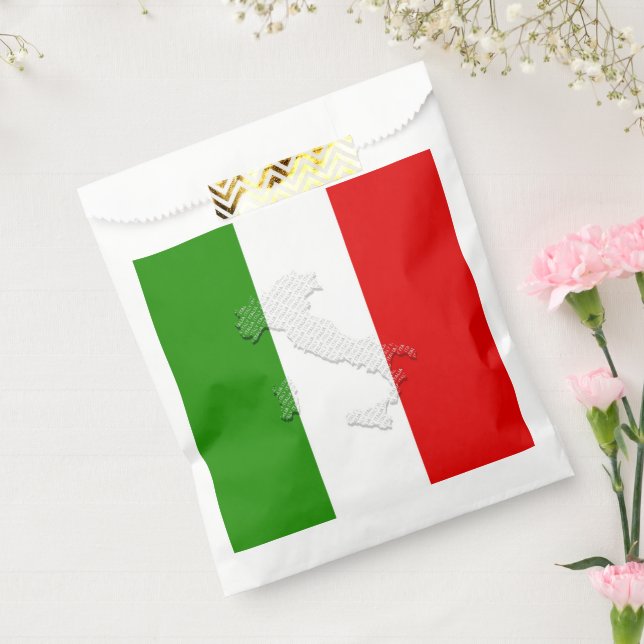 Bolsa De Papel Bandera de Italia (Sellado)