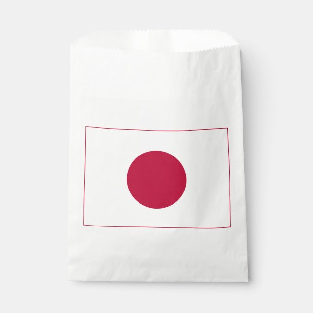 Bolsa De Papel Bandera de Japón (Anverso)