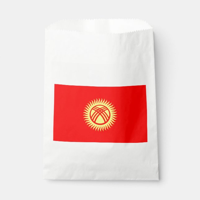 Bolsa De Papel Bandera de Kirguistán (Anverso)