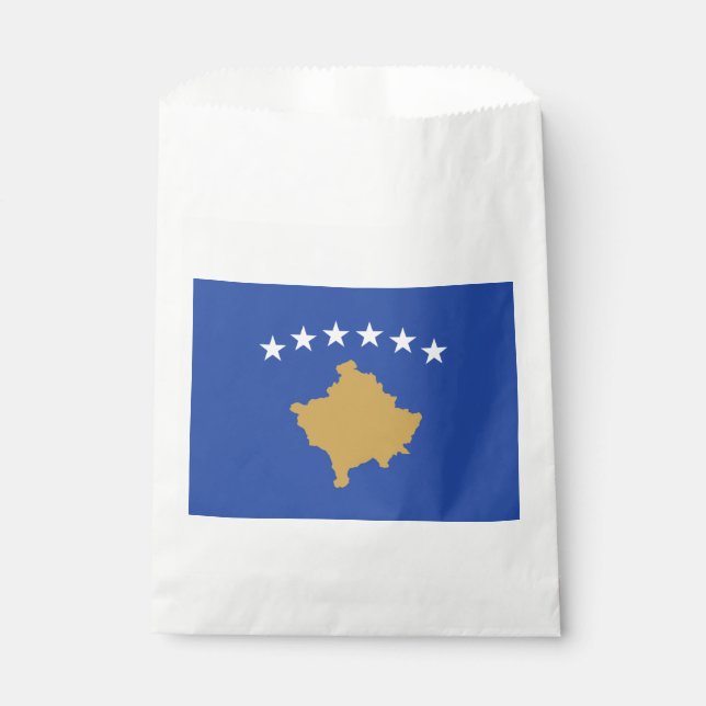 Bolsa De Papel Bandera de Kosovo (Anverso)