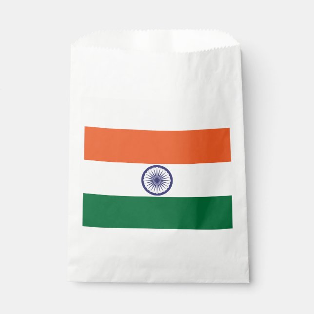 Bolsa De Papel Bandera de la India (Anverso)