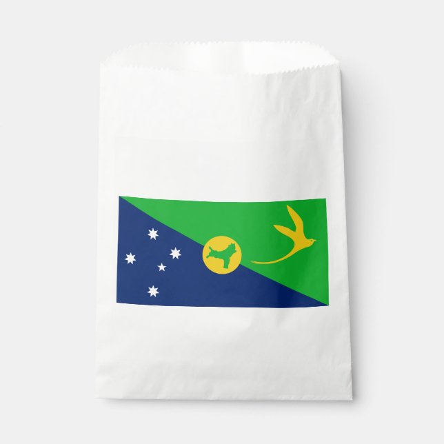 Bolsa De Papel Bandera de la Isla de Navidad (Anverso)