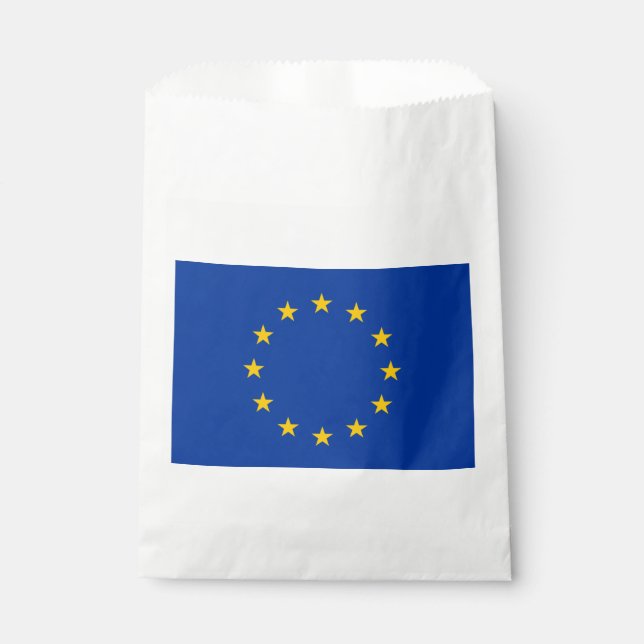 Bolsa De Papel Bandera de la Unión Europea (Anverso)