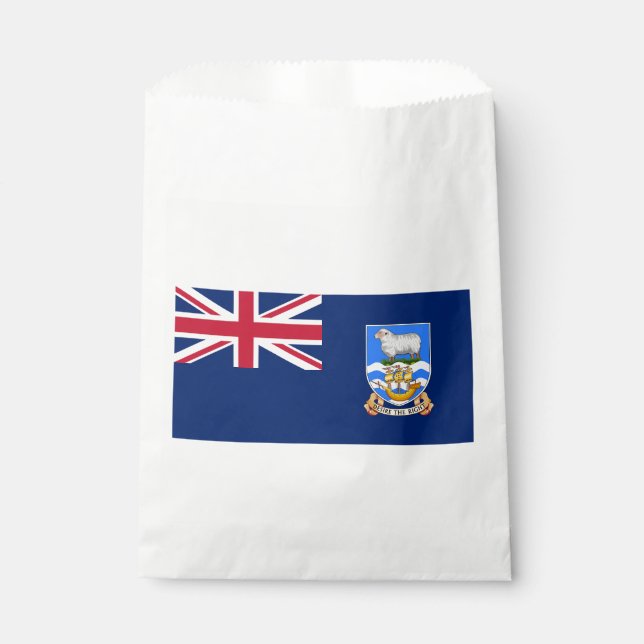 Bolsa De Papel Bandera de las Islas Malvinas (Anverso)