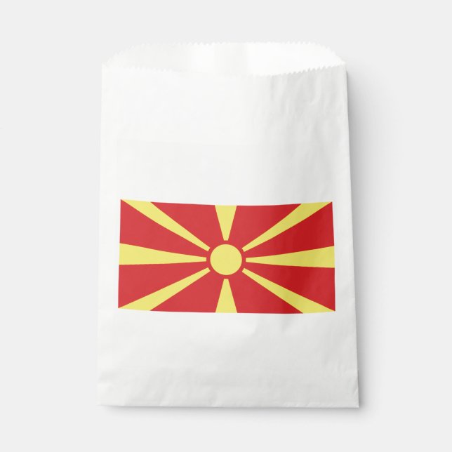 Bolsa De Papel Bandera de Macedonia del Norte (Anverso)