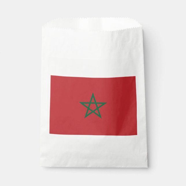 Bolsa De Papel Bandera de Marruecos (Anverso)